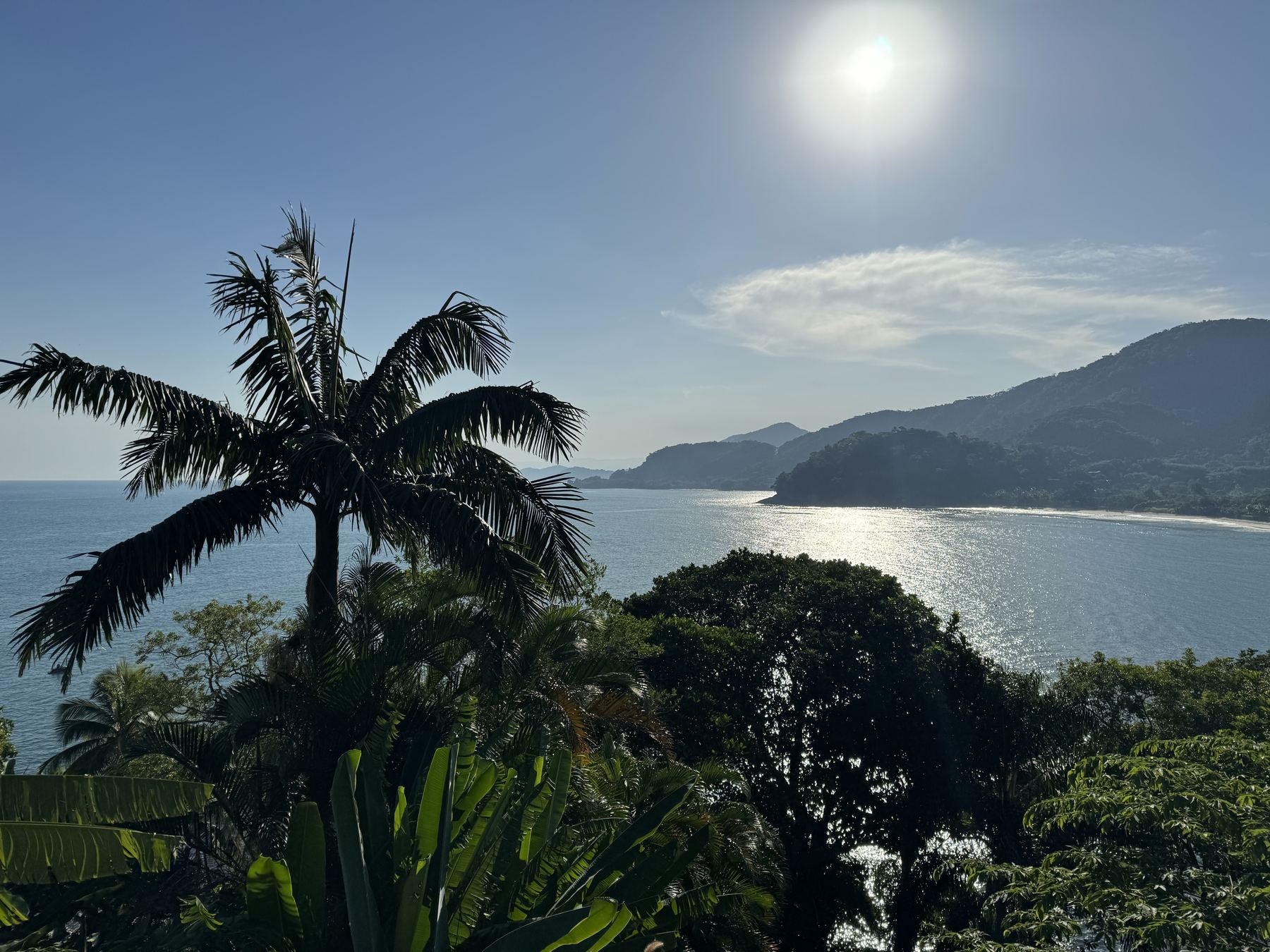 Sun over the sea
